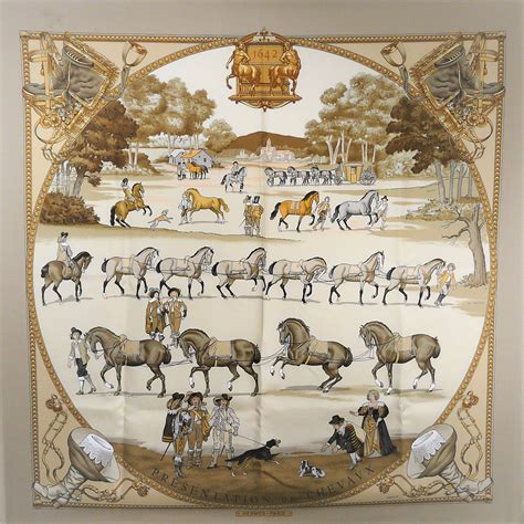 hermes vintage scarf les chevaux du soleil|vintage hermes scarf.